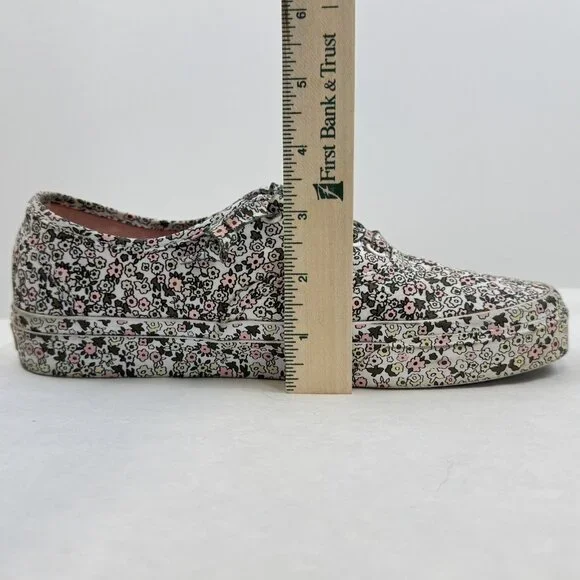Vans Unisex Multicolor Floral Canvas Sneakers Lace Up Low Top 721356 Sz 6.5M/8W - Picture 11 of 13